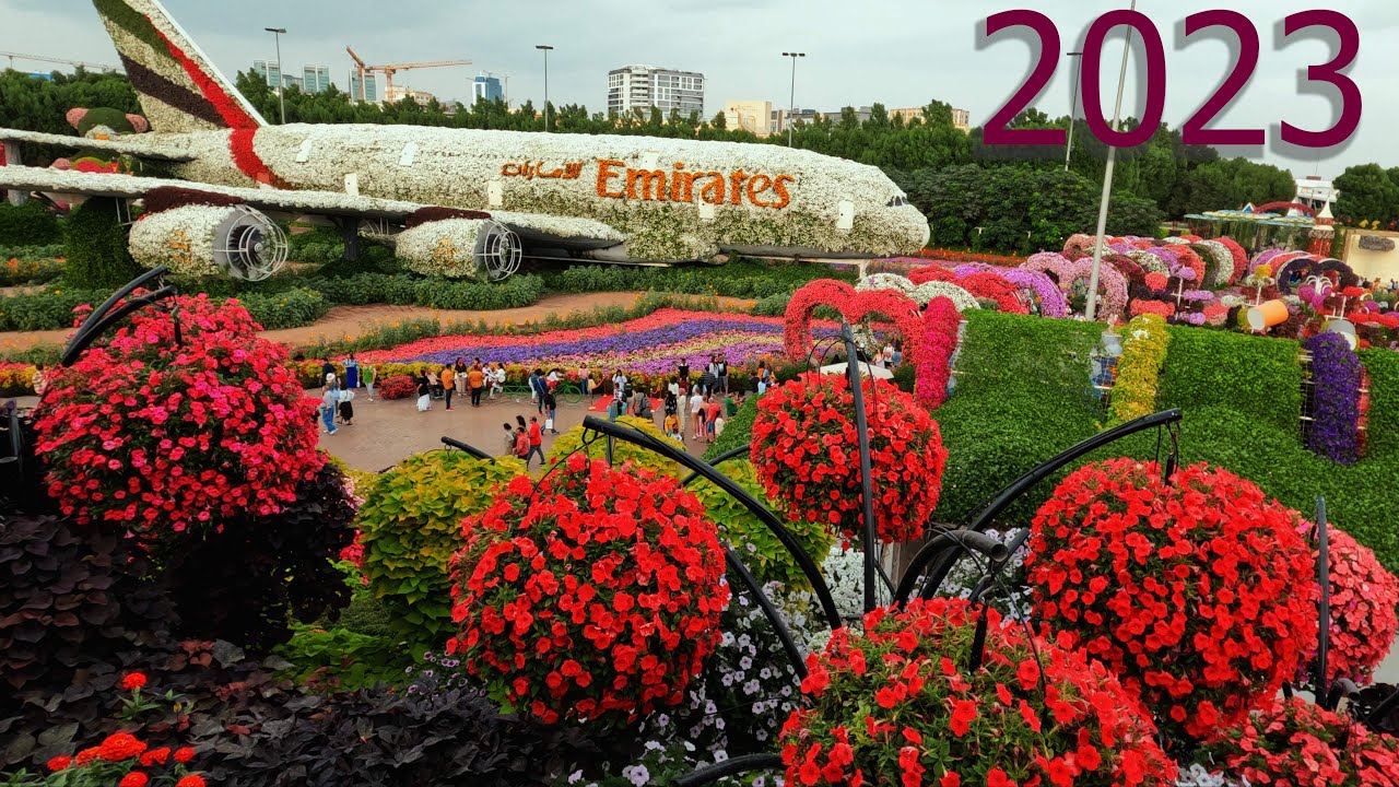 [4K] DUBAI Miracle Garden Walk, 5th Jan 2023 | The World’s Largest ...